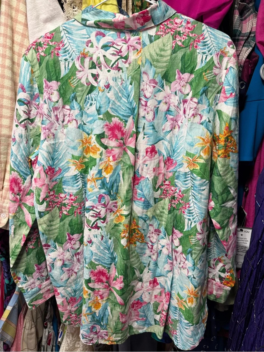Tommy Bahama Lilly of the Vally Womens linen shirt. NWT - Picture 5 of 8